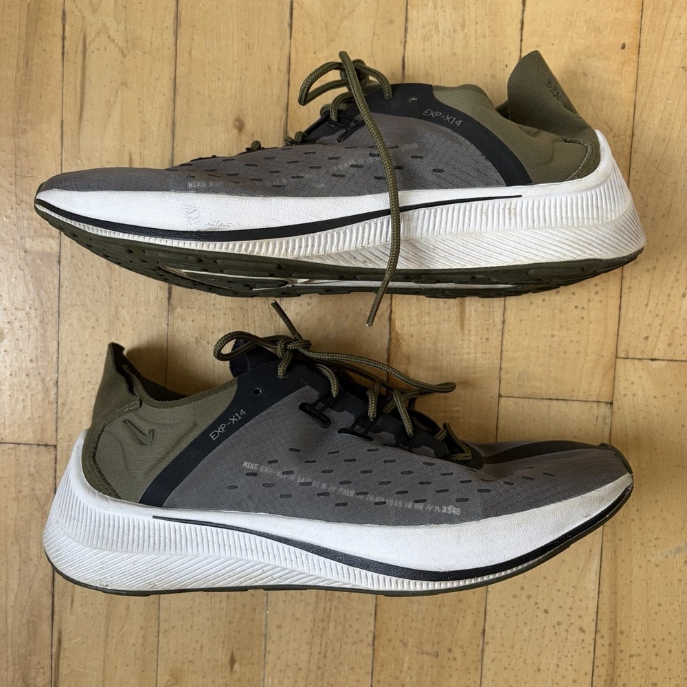 Nike EXP-X14 Dark Olive Green AO3170-301 Womens Runnig Shoe Size 8
